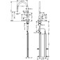 Hansgrohe M54 - Mitigeur d'évier Talis avec bec extractible, sBox, chrome 72803000
