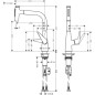 Hansgrohe Talis Select M51 - Mitigeur d'évier Talis Select avec douchette extractible, chrome 72824000