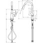 Hansgrohe Focus M41 - Mitigeur d'évier Focus avec douchette extractible, EcoSmart, chrome 31833000