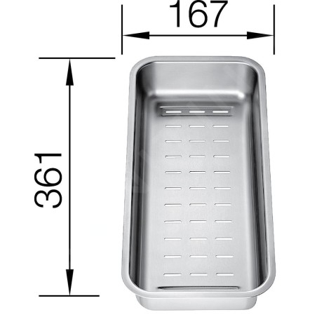 Blanco Accessoires - Vide-sauce Zenar pour évier, inox 223077