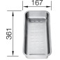 Blanco Accessoires - Vide-sauce Zenar pour évier, inox 223077