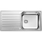 Blanco Lantos XL 6 - Évier, 1000x500 mm, avec commande du vidage, inox brossé 519709