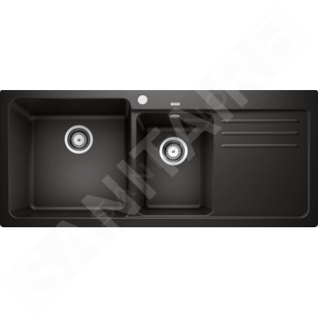 Blanco Naya 8 - Évier en silgranit 1160x500 mm, noir 525945