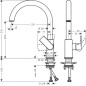 Hansgrohe Vernis Shape M35 - Mitigeur d'évier, noir mat 71871670