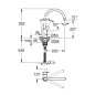 Grohe BauEdge - Mitigeur d'évier, chrome 31233001