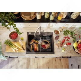 Blanco Jandora S - Mitigeur d'évier avec bec extractible, inox brossé 526614