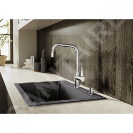 Blanco Jandora S - Mitigeur d'évier avec bec extractible, inox brossé 526614