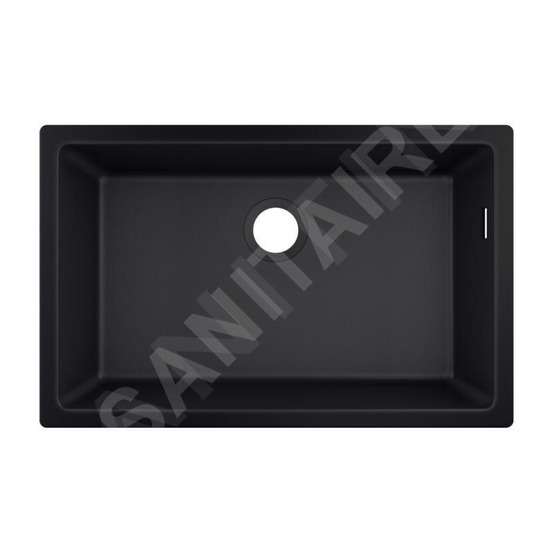 Hansgrohe Éviers - Evier encastré granit S510-U660, graphite noir 43432170 Hansgrohe Éviers - Evier encastré granit S510-U660, graphite noir 43432170