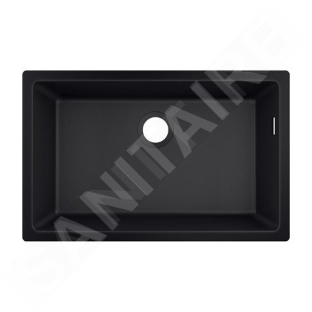 Hansgrohe Éviers - Evier encastré granit S510-U660, graphite noir 43432170