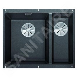 Blanco Subline 340/160 - Évier en Silgranit, 555x460 mm, InFino, bac à gauche, anthracite 523548