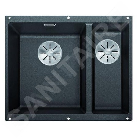 Blanco Subline 340/160 - Évier en Silgranit, 555x460 mm, InFino, bac à gauche, anthracite 523548