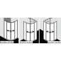 Kermi CADA XS - Cabine de douche 90x90 cm, argent brillant/verre transparent CKR5009020VPK Kermi CADA XS - Cabine de douche 90x90 cm, argent brillant/verre transparent CKR5009020VPK