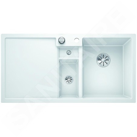 Blanco Collectis 6 - Évier en silgranit 1000x510 mm, avec commande de vidage et accessoires, blanc 523348