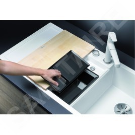 Blanco Collectis 6 - Évier en silgranit 1000x510 mm, avec commande de vidage et accessoires, blanc 523348