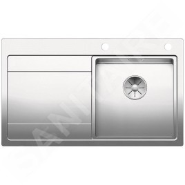 Blanco Divon II - Évier, 860x510 mm,avec égouttoir et commande excentrique , inox 521658