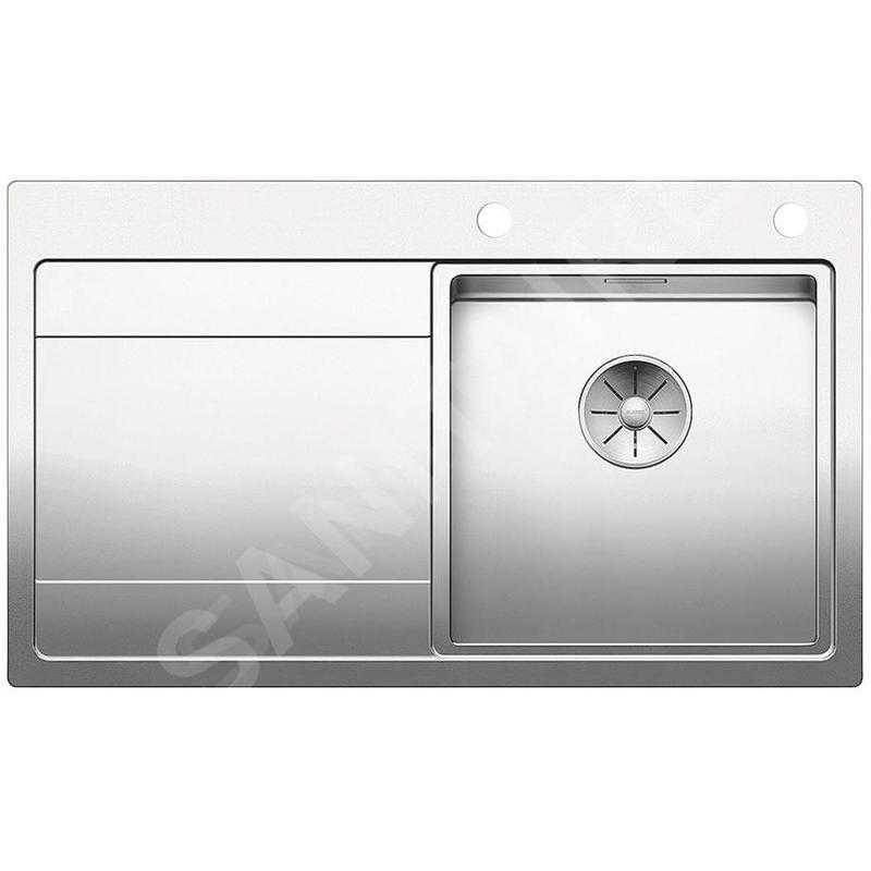 Blanco Divon II - Évier, 860x510 mm,avec égouttoir et commande excentrique , inox 521658 Blanco Divon II - Évier, 860x510 mm,avec égouttoir et commande excentrique , inox 521658
