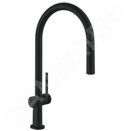 Hansgrohe M54 - Mitigeur d’évier Talis avec manchon de fermeture extractible, noir mat 72802670