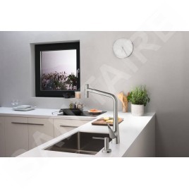 Hansgrohe Accessoires - Distributeur de savon liquide mural, inox 40468800