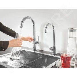 Grohe Blue Professional - Mitigeur d’évier avec unité réfrigérante et filtration, chrome 31323002