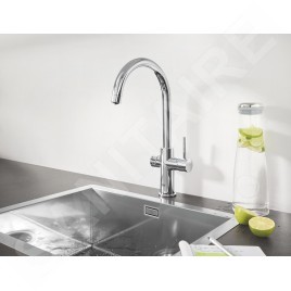 Grohe Blue Professional - Mitigeur d’évier avec unité réfrigérante et filtration, chrome 31323002