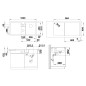 Blanco Collectis 6 - Évier en Silgranit, 1000x510 mm, avec accessoires, anthracite 523344