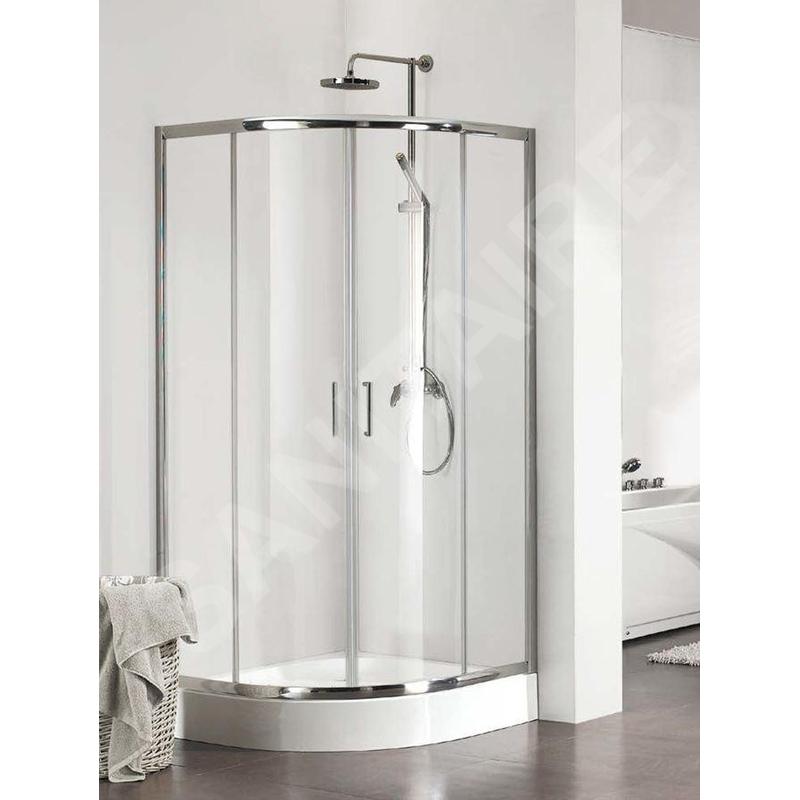 Kermi CADA XS - Cabine de douche 80x80 cm, argent brillant/verre transparent CKT5508020VPK