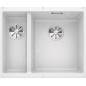 Blanco Subline 340/160 - Évier en silgranit, 555x460 mm, bac à droite, blanc 523562