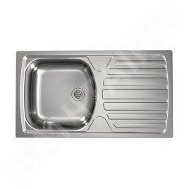 Alveus Basic - Évier 780x435 mm, vidage 60 mm, inox 1136534