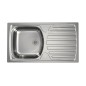 Alveus Basic - Évier 780x435 mm, vidage 60 mm, inox 1136534