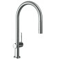 Hansgrohe M54 - Mitigeur d'évier Talis avec douchette extractible, EcoSmart, chrome 72842000