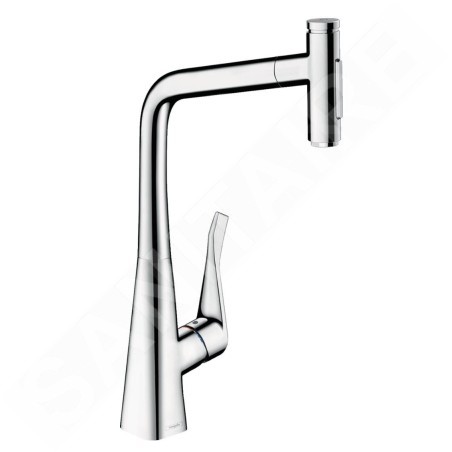 Hansgrohe M71 - Mitigeur d'évier M7117-H320 avec douchette extractible, sBox, chrome 73816000