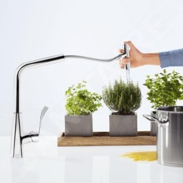 Hansgrohe M71 - Mitigeur d'évier M7117-H320 avec douchette extractible, sBox, chrome 73816000