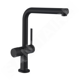 Hansgrohe M54 - Mitigeur d'évier Talis 270, avec vanne d'arrêt, noir mat 72827670