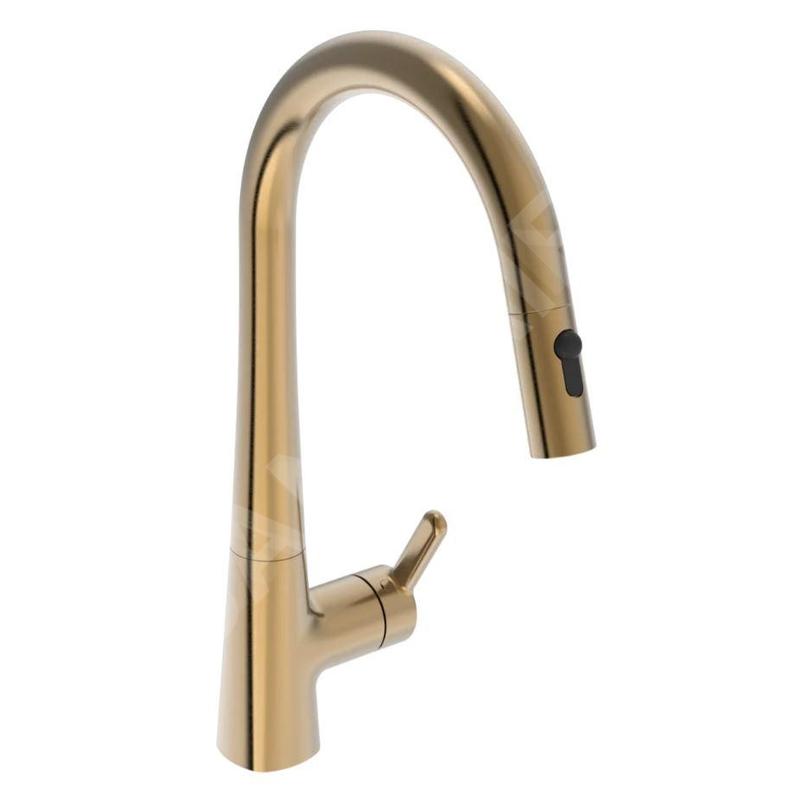Hansa Designo - Mitigeur d'évier avec douchette extractible, bronze brossé 5136228381