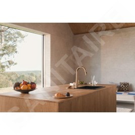 Hansa Designo - Mitigeur d'évier avec douchette extractible, bronze brossé 5136228381