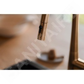 Hansa Designo - Mitigeur d'évier avec douchette extractible, bronze brossé 5136228381