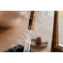 Hansa Designo - Mitigeur d'évier avec douchette extractible, bronze brossé 5136228381