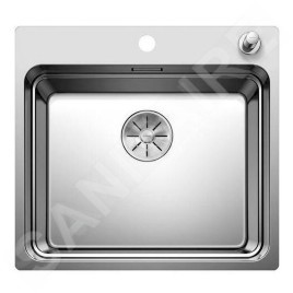 Blanco Etagon 500 - Évier, 540x500 mm, avec commande du vidage et rails, inox 521748