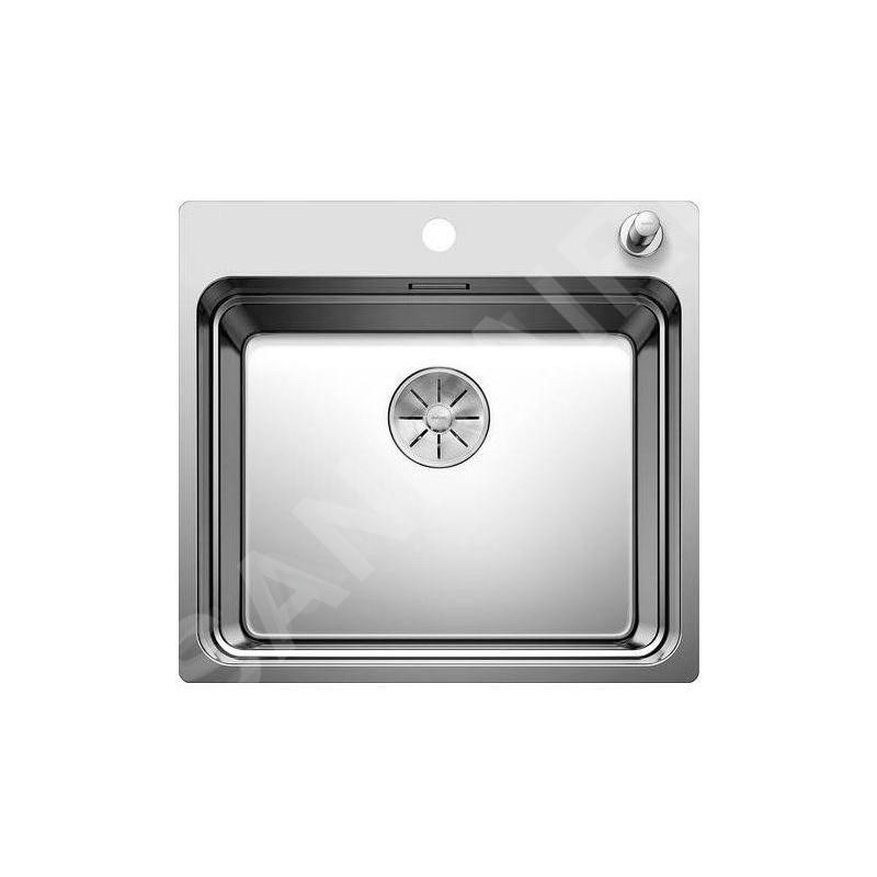 Blanco Etagon 500 - Évier, 540x500 mm, avec commande du vidage et rails, inox 521748 Blanco Etagon 500 - Évier, 540x500 mm, avec commande du vidage et rails, inox 521748