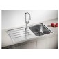 Blanco Lemis 45 - Évier, 860x500 mm, inox brossé 523030