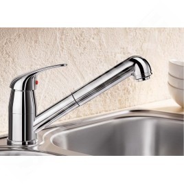 Blanco Daras S - Mitigeur d’évier avec douchette extractible, chrome 517731
