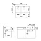 Blanco Andano 340/340 - Évier, 745x440 mm, inox 522981 Blanco Andano 340/340 - Évier, 745x440 mm, inox 522981