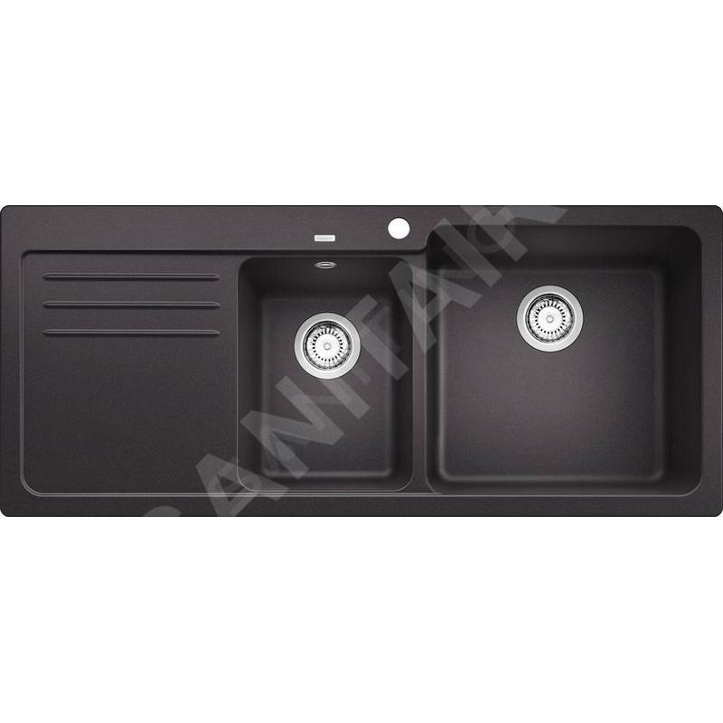 Blanco Naya 8 - Évier en silgranit 1160x500 mm, noir 525946