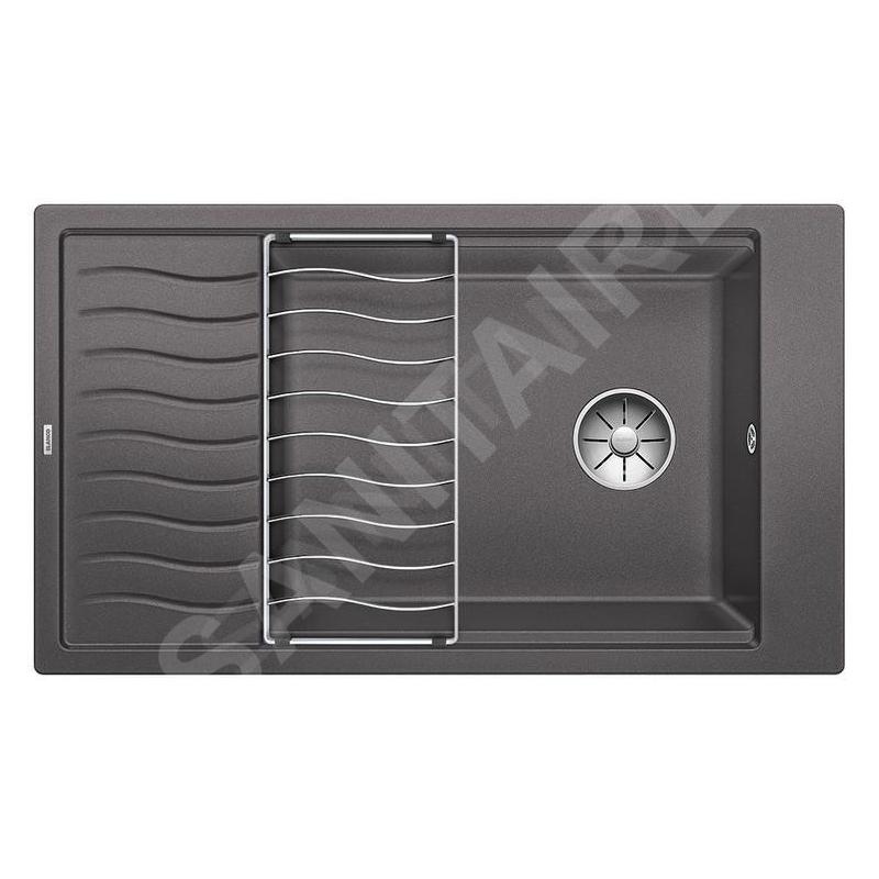 Blanco Elon XL 8 - Évier en silgranit, 860x500 mm, avec accessoires, gris rocher 524871 Blanco Elon XL 8 - Évier en silgranit, 860x500 mm, avec accessoires, gris rocher 524871