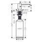 Axor Uno - Distributeur de savon liquide, 500 ml, chrome 42818000