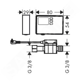 Hansgrohe Aqittura M91 - Débitmètre 76818000