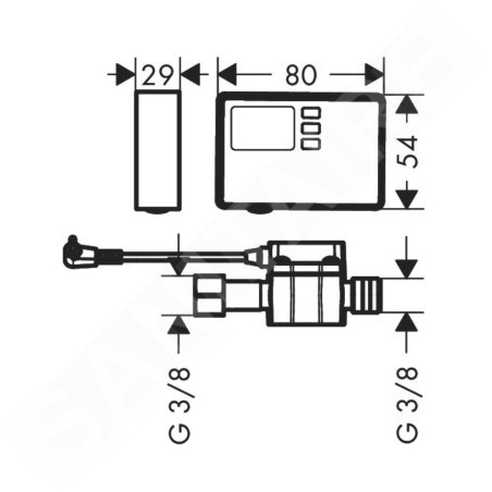 Hansgrohe Aqittura M91 - Débitmètre 76818000