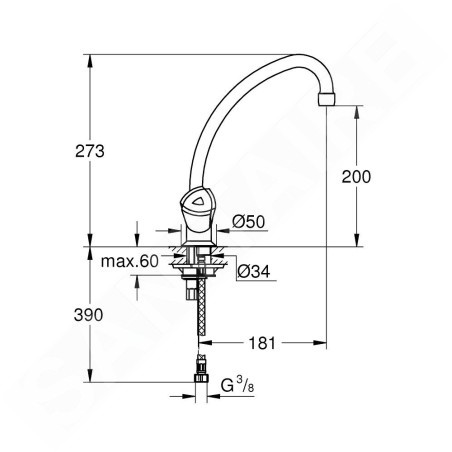 Grohe Costa L - Mitigeur d’évier, chrome 31072000