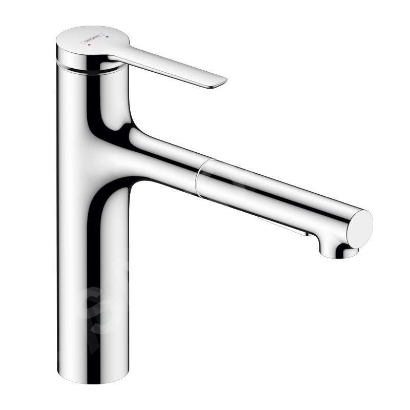Hansgrohe Zesis M33 - Mitigeur d'évier avec douchette extractible, sBox, chrome 74823000