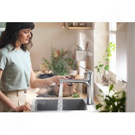 Hansgrohe Zesis M33 - Mitigeur d'évier avec douchette extractible, sBox, chrome 74823000